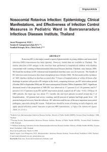 Nosocomial Rotavirus Infection: Epidemiology, Clinical