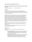 UBC ANIMAL CARE COMMITTEE POLICY 017 Policy on Monitoring