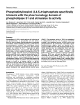 trisphosphate specifically interacts with the phox homology domain