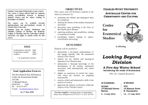 Ecumenics-Unit-2010-Brochure