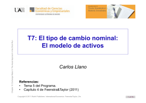 T7: El tipo de cambio nominal: El modelo de activos