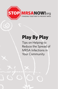 Play By Play - Tips on Helping to Reduce the Spread of MRSA