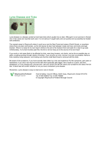 Lyme Disease and Ticks - Dorset County Council