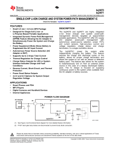 Single-Chip Li-Ion Charge and System Power-Path