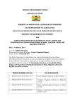 specific procurement notice republic of kenya ministry of agriculture