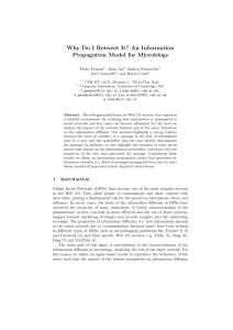Why Do I Retweet It? An Information Propagation Model for Microblogs