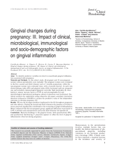 Gingival changes during pregnancy: III. Impact of clinical
