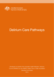 Delirium Care Pathways