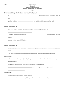 DINEEnv Science Chapter 1 Science and the Environment Section 1