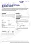 Graduate Certificate in Accounting Subject Enrolment Form