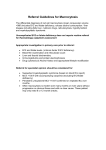 Referral Guidelines for Macrocytosis
