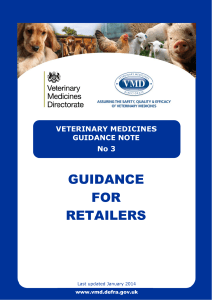 Veterinary Medicines Guidance Note 3