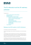The EU referendum and the UK veterinary profession