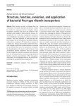 Structure, function, evolution, and application of