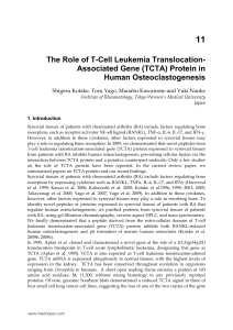 The Role of T-Cell Leukemia Translocation