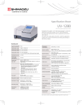 C101-E134 UV-1280 Specification Sheet