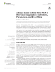 A Basic Guide to Real Time PCR in Microbial Diagnostics