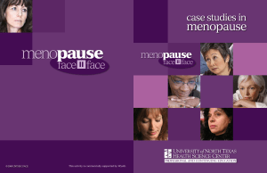 case studies in menopause - UNT Health Science Center