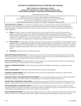 outline of coverage for policy form 5km, 5kn, and 5ko