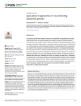 Speciation trajectories in recombining bacterial species