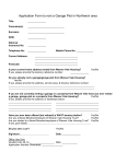 Application Form to rent a Garage