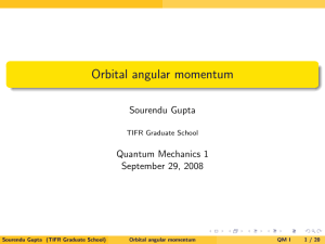 Orbital angular momentum