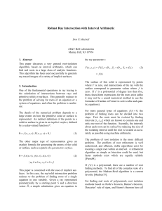 Robust Ray Intersection with Interval Arithmetic