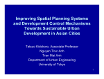 Improving Spatial Planning Systems and Development Control