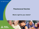 Pneumococcal Vaccines - Simcoe Muskoka District Health Unit