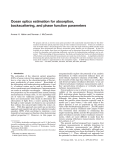 Ocean optics estimation for absorption, backscattering, and phase