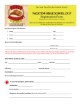 VBS 2017 Registration Forms - Our Lady Star of the Sea Catholic