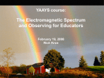 The Electromagnetic Spectrum and Observing for Educators