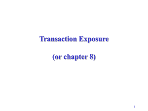 Transaction Exposure