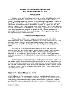 Sage Grouse Population Management Risks, Conservation