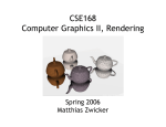 CSE168 Computer Graphics II, Rendering