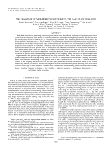 the challenge of wide-field transit surveys: the case of