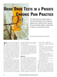 urine drug tests in a private chronic pain practice