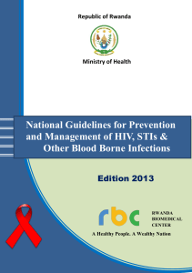 National Guidelines for Prevention and Management of HIV, STIs
