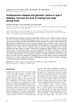 Cardiovascular disease and glycemic control in type 2 diabetes