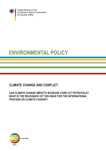 Climate Change and Conflict - AFES