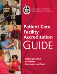 Patient Care Facility Accreditation - American Board for Certification