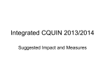 Integrated CQUIN 2013 - Lincolnshire East CCG