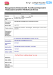 Management of Children with Transfusion Dependent