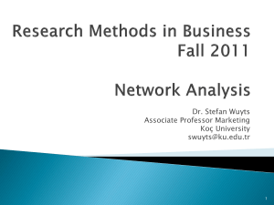 Research Methods in Business Fall 2010