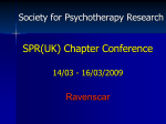 presentation - Society for Psychotherapy Research