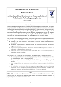 Advisability and Legal Requirements for Employing