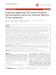 Automated degenerate PCR primer design for high