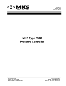 651C Pressure Controller Operation and Maintenance Manual