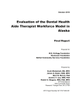 Evaluation of the Dental Health Aide Therapist Workforce Model in
