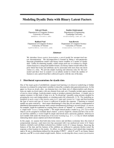 Modeling Dyadic Data with Binary Latent Factors